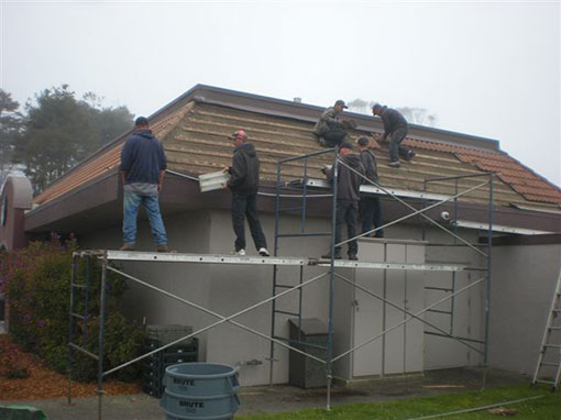 Fort Bragg Starbucks Roof Before